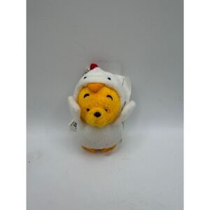 Disney Store Winnie the Pooh Chicken Costume Plush Keychain White Yellow M1006